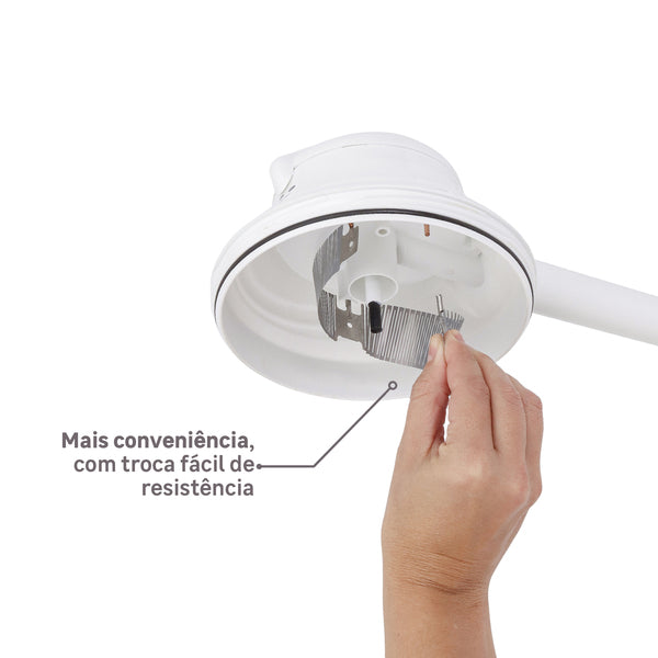 Chuveiro Elétrico Multitemperatura Branco Redondo Bella Ducha Lorenzetti