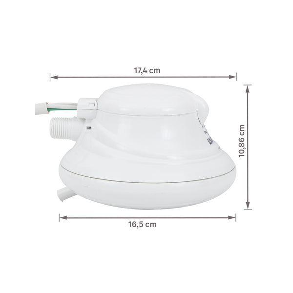 Chuveiro Elétrico Multitemperatura Branco Redondo Bella Ducha Lorenzetti