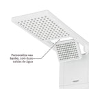 Chuveiro Elétrico Eletrônico Lorenzetti Acqua Duo Ultra 6800W 220V Branco Quadrado