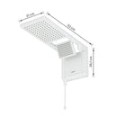 Chuveiro Elétrico Eletrônico Lorenzetti Acqua Duo Ultra 6800W 220V Branco Quadrado