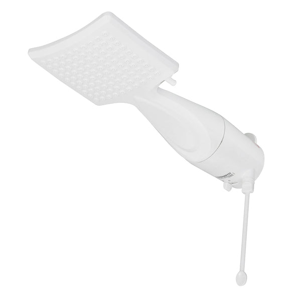 Chuveiro Elétrico Eletrônico Lorenzetti Loren Shower 7500W 220V Branco Quadrado