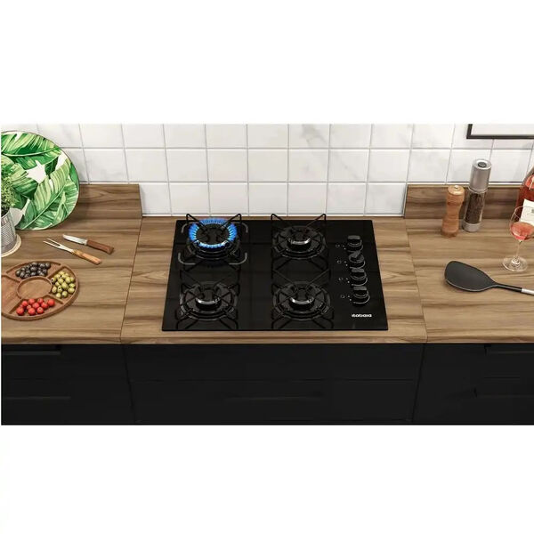 Cooktop Itatiaia Essencial 4 Bocas Preto - Bivolt