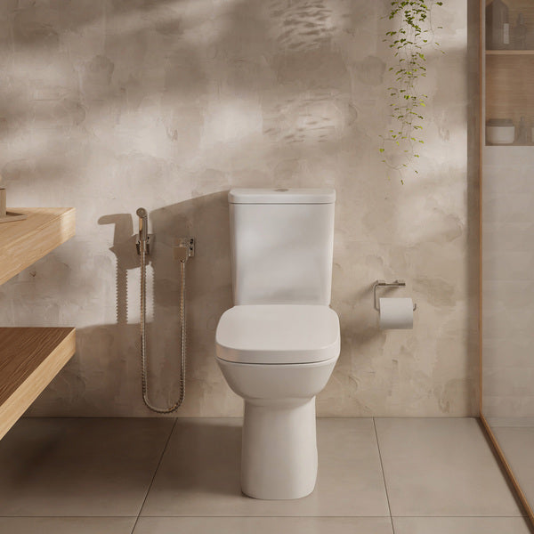 Vaso Sanitário Roca Square Branco com Caixa Acoplada 3/6L Saída Vertical