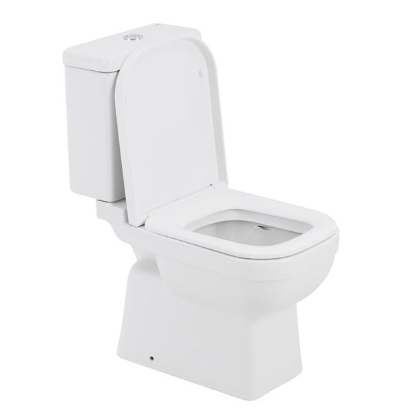 Vaso Sanitário com Caixa Acoplada e Assento Branco Duplo Acionamento 3/6L Saída Vertical Elite Celite