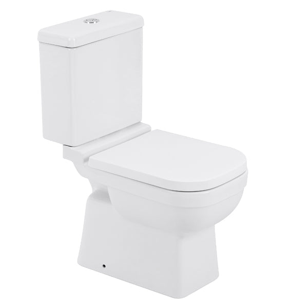 Vaso Sanitário com Caixa Acoplada e Assento Branco Duplo Acionamento 3/6L Saída Vertical Elite Celite