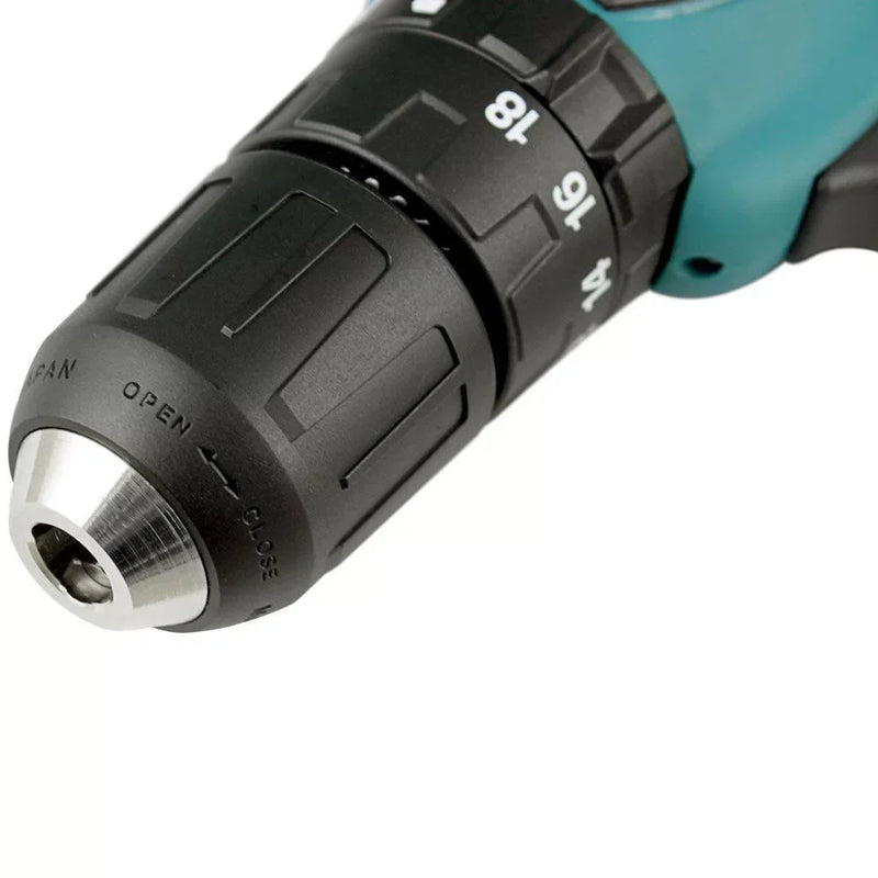 Parafusadeira e Furadeira de Impacto a Bateria MAKITA HP330DWE 12V Li-Ion com 2 Baterias, Carregador e Maleta