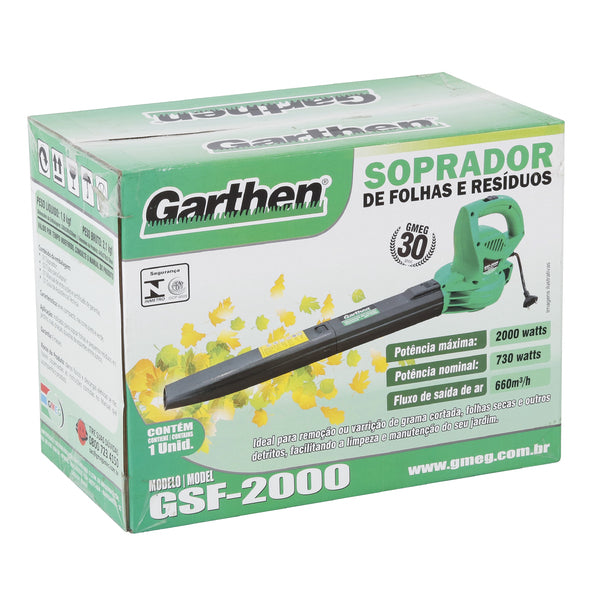 Soprador de Folhas Garthen GSF-2000 2000W