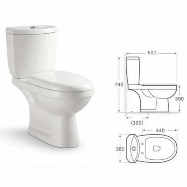 Vaso Sanitário Caixa Acoplada Basic - Smart Norte