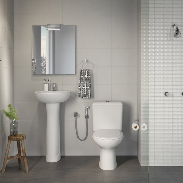 Vaso Sanitário Caixa Acoplada Ecoflush Saveiro Branco Celite